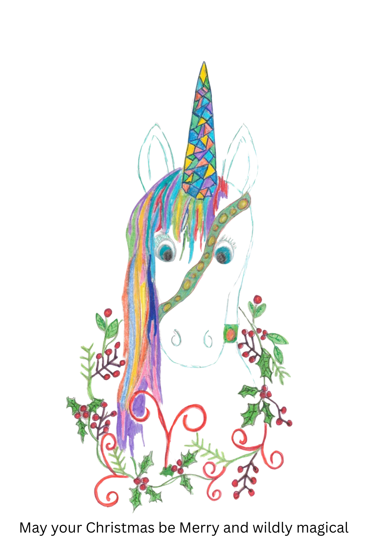 Frank the Unicorn Set of 12 Christmas Cards (Variety Pack)